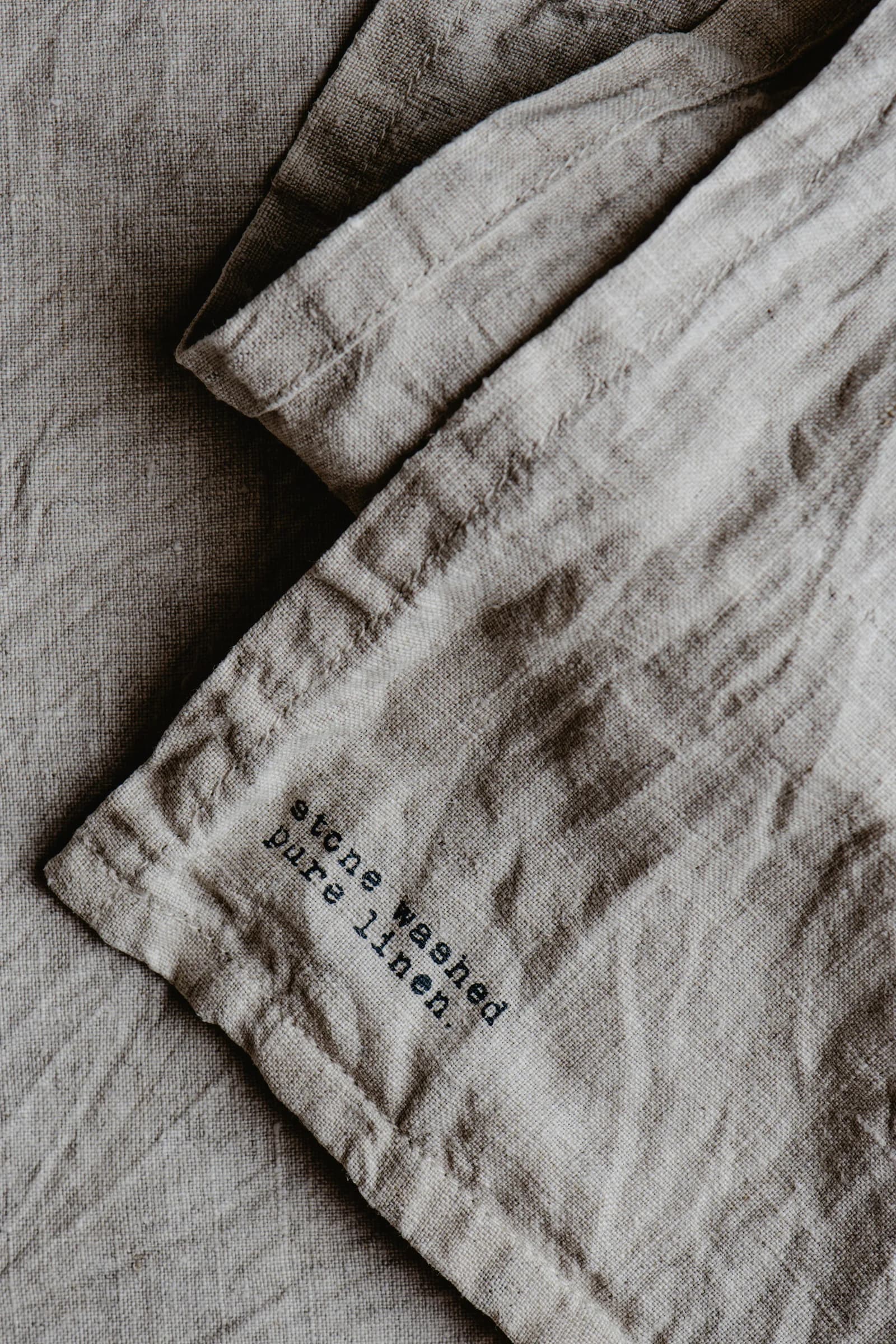 Stone-washed pure linen — Studio Lenz